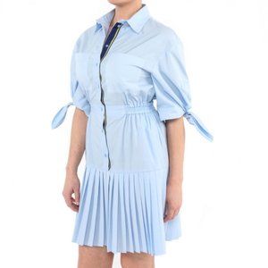 PINKO Shirt Dress, Light Blue Poplin Cotton, Size US 6/M, NWT